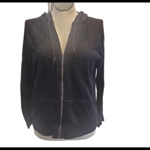 Torrid Size 0 Black Lace Zip Up Hoodie